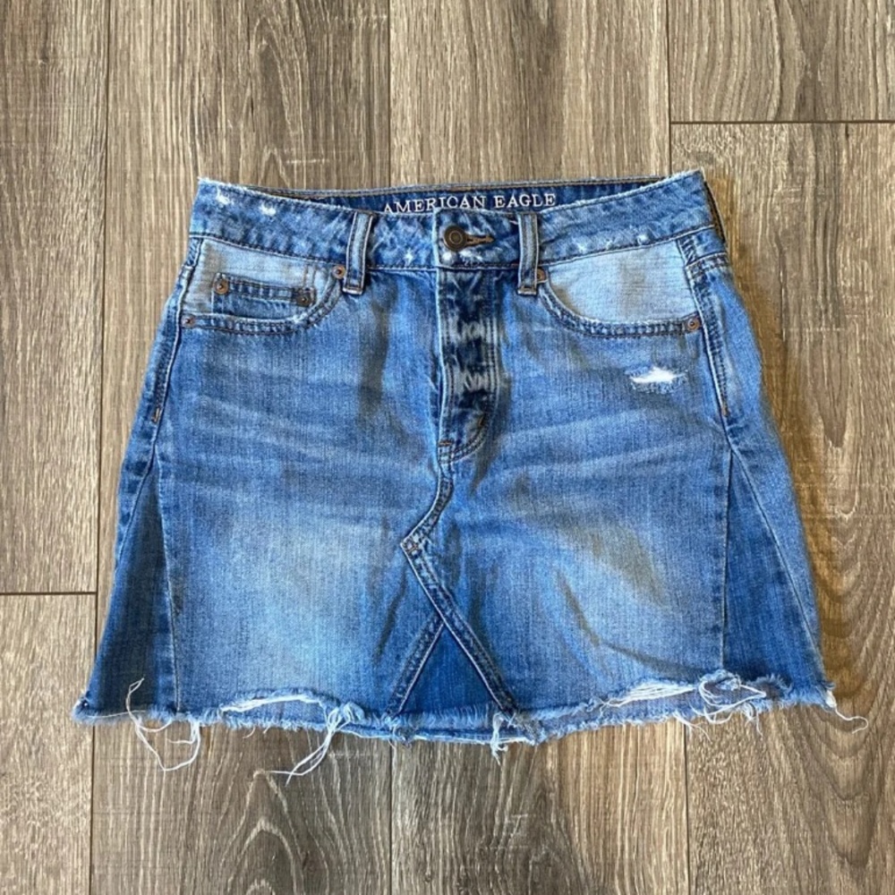 AEO denim skirt